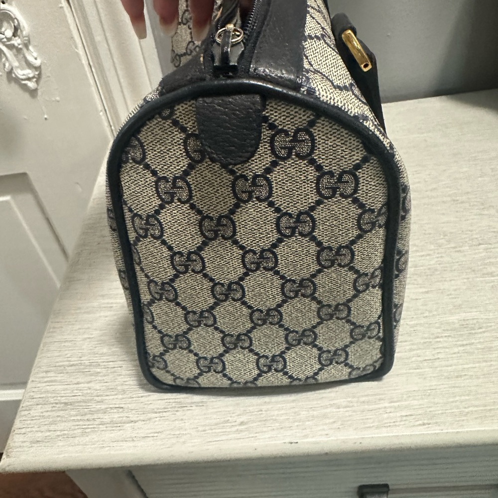 Gucci Beige and Black Satchel